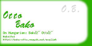 otto bako business card